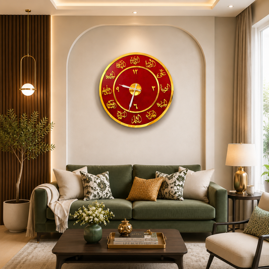 12 Imam Wall Clock | Islamic Wall Art
