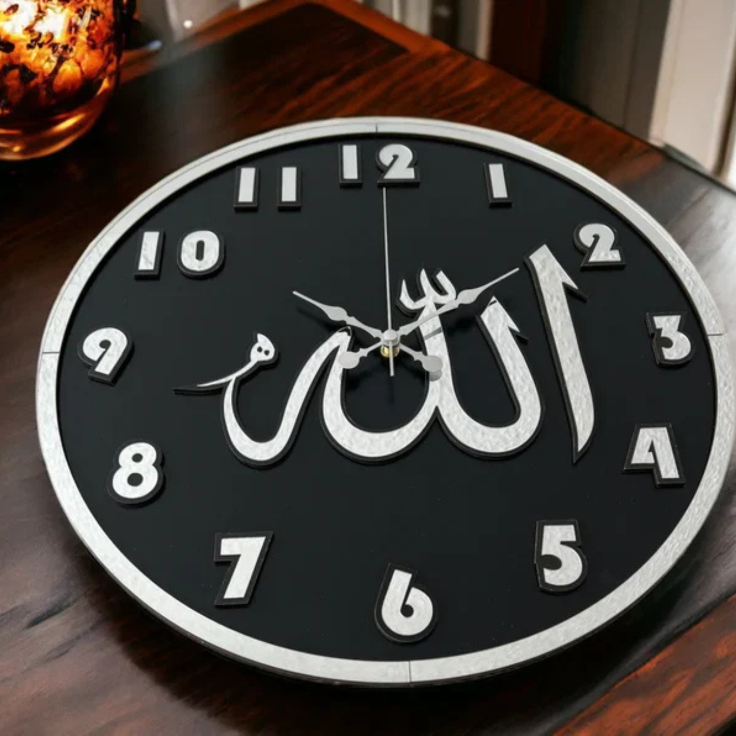 Allah Islamic Wall Clock | Islamic Wall Art