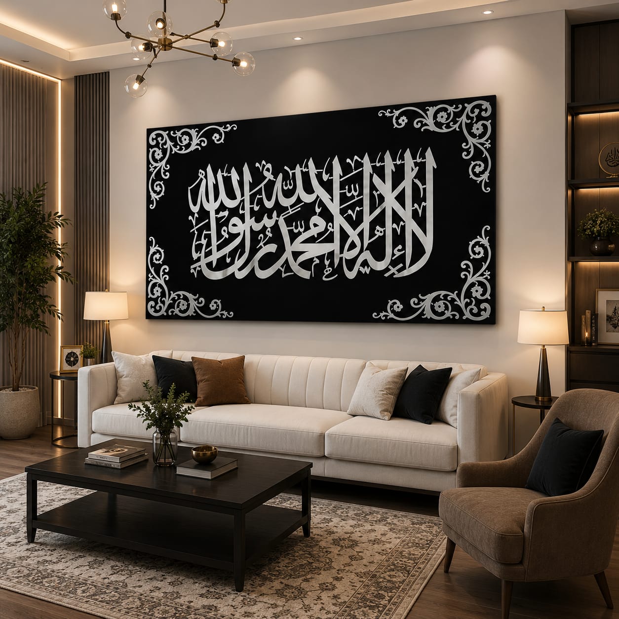 Kalma Tayyaba | Golden And Silver Calligraphy